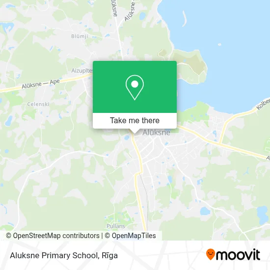 Aluksne Primary School map