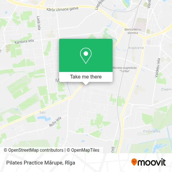 Pilates Practice Mārupe map