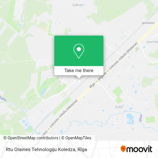 Rtu Olaines Tehnologiju Koledza map