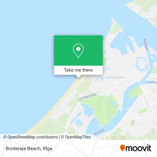 Bolderaja Beach map