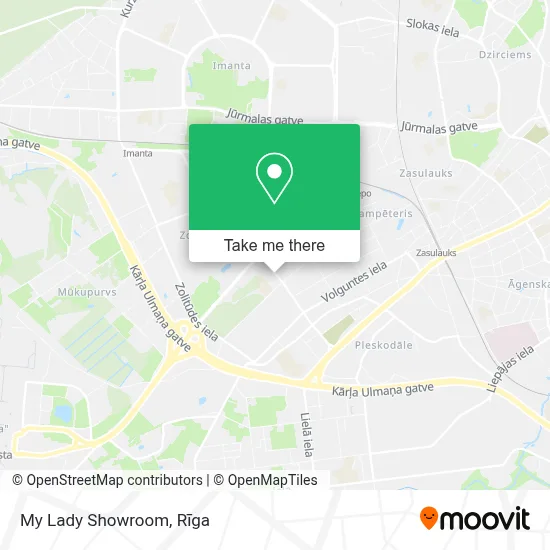 My Lady Showroom map