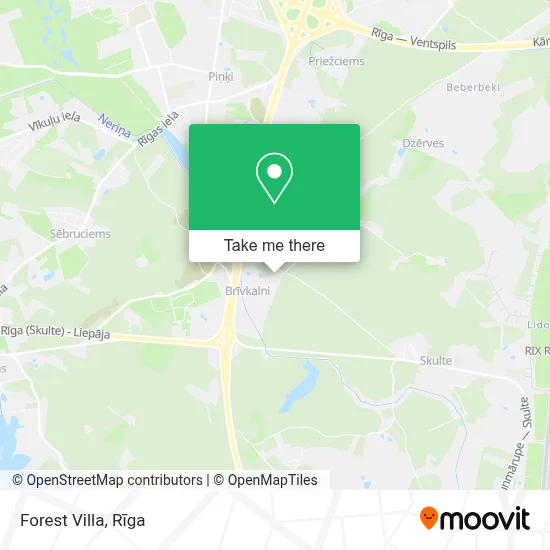 Villa Forest map