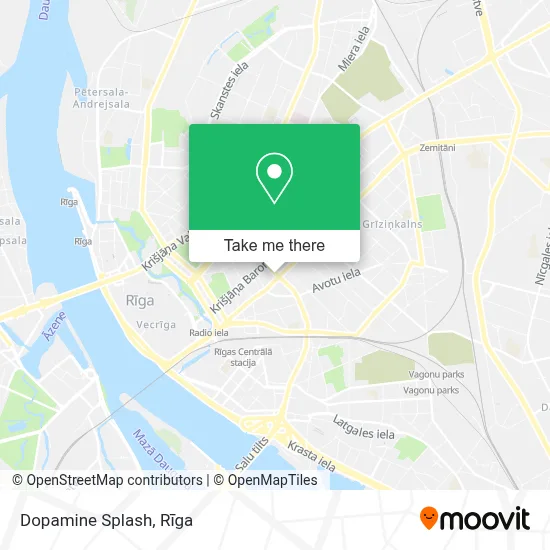 Dopamine Splash map