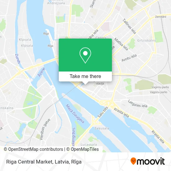 Riga Central Market, Latvia map