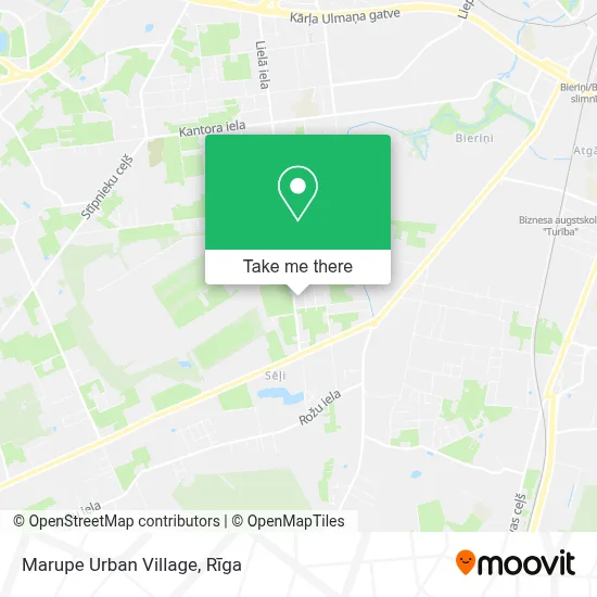 Marupe Urban Village map