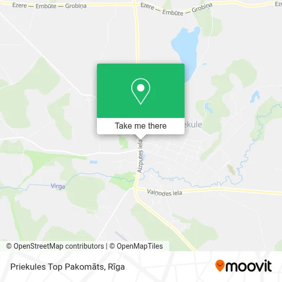 Priekules Top Pakomāts map
