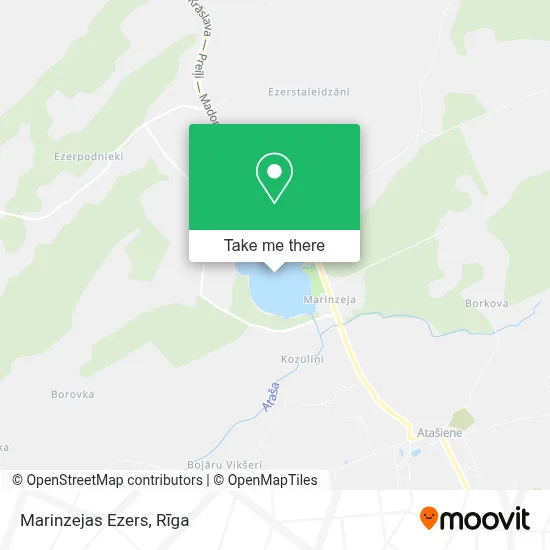Marinzejas Ezers map