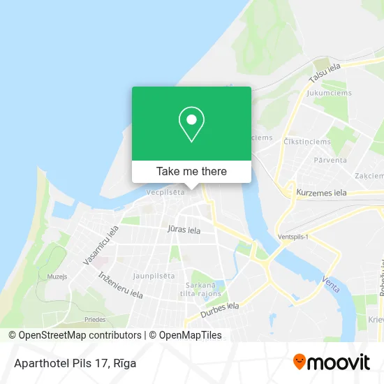 Aparthotel Pils 17 map