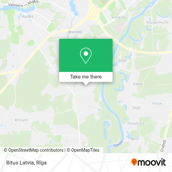 Bitus Latvia map