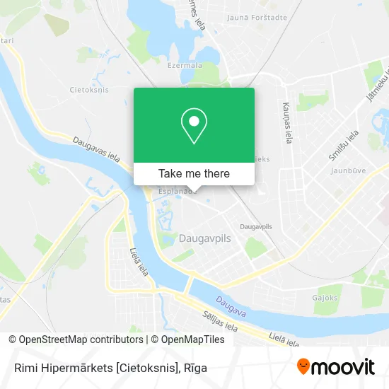 Rimi Hipermārkets [Cietoksnis] map