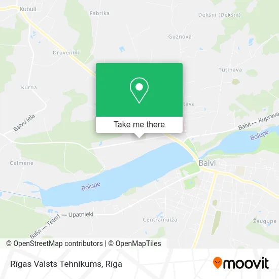 Rīgas Valsts Tehnikums map