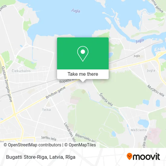 Bugatti Store-Riga, Latvia map