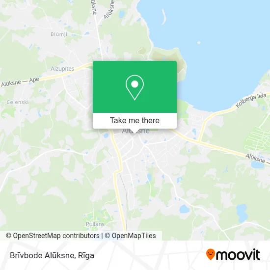 Brīvbode Alūksne map