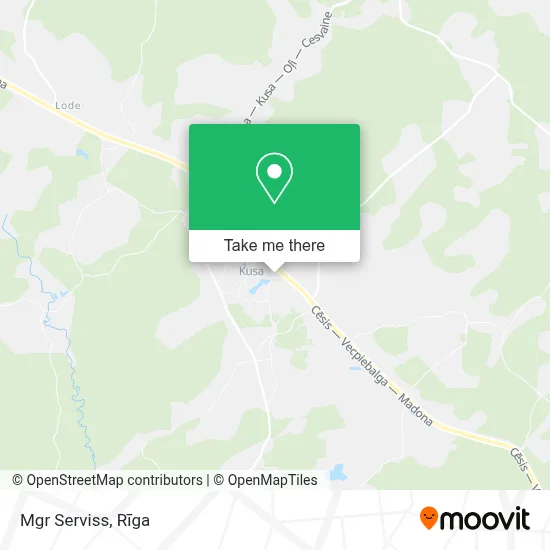 Mgr Serviss map
