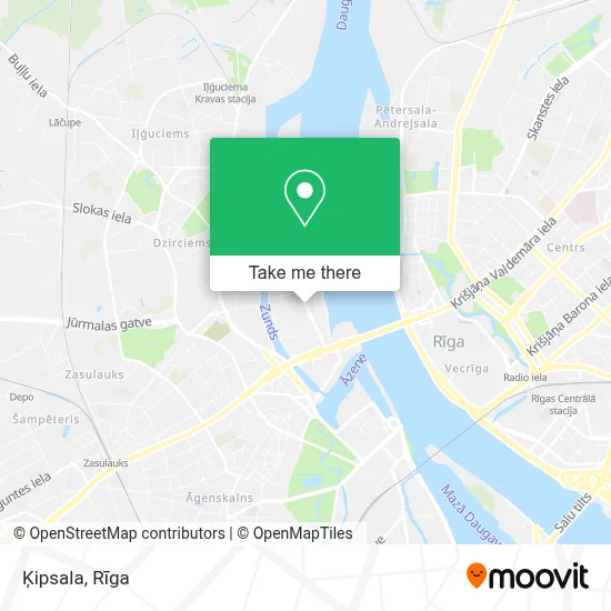 Ķipsala map