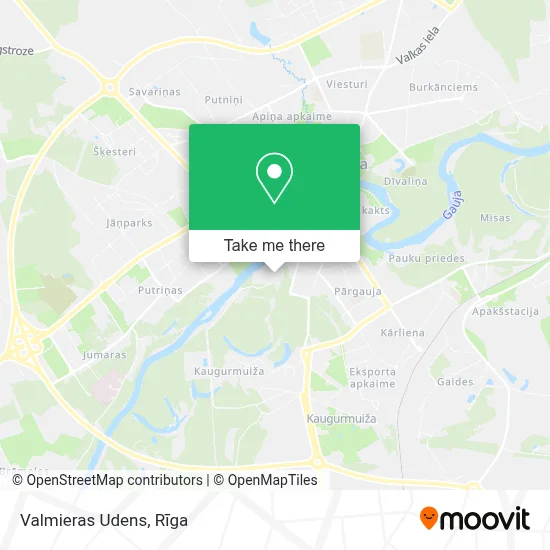 Valmieras Udens map