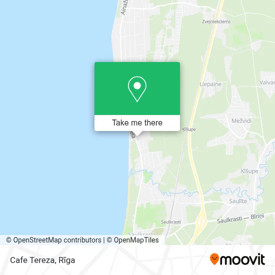Cafe Tereza map
