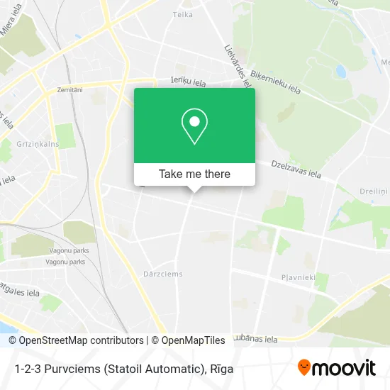 1-2-3 Purvciems (Statoil Automatic) map