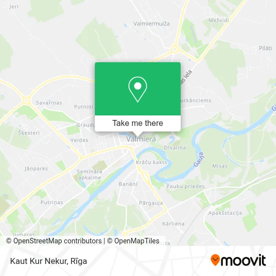 Kaut Kur Nekur map