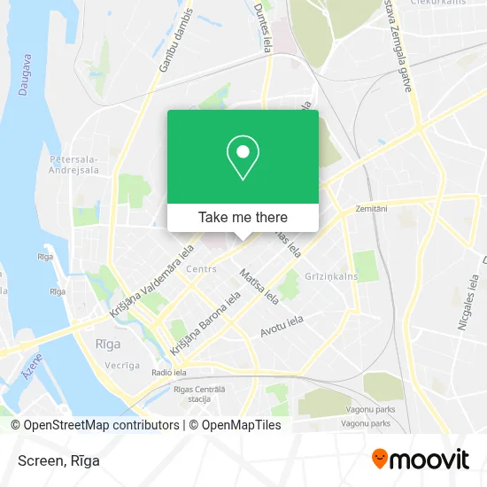 Screen map