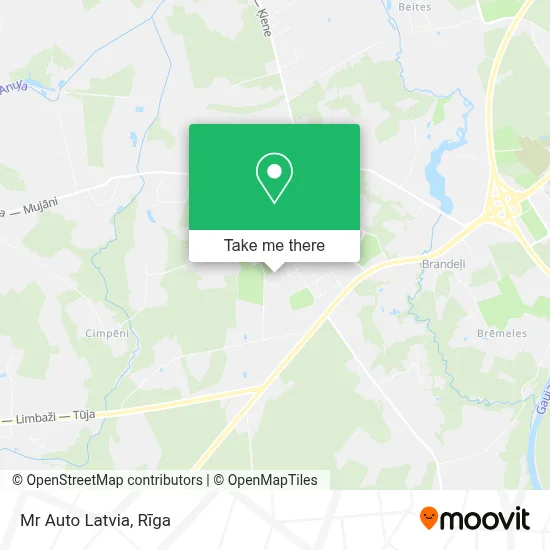 Mr Auto Latvia map
