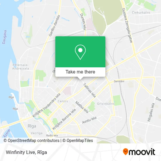 Winfinity Live map