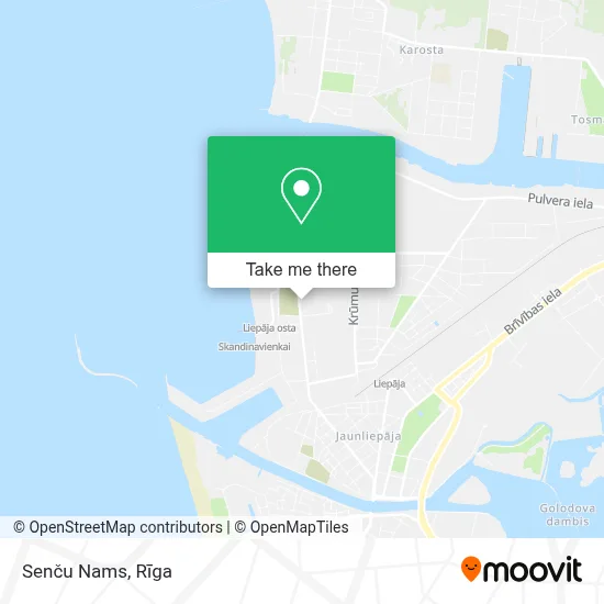 Senču Nams map