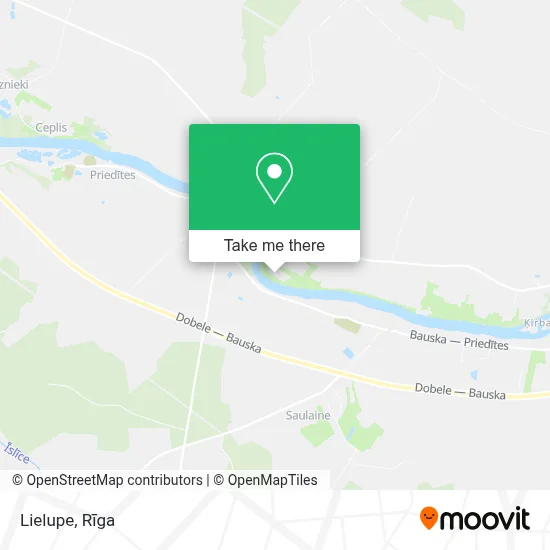 Lielupe map