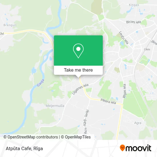 Atpūta Cafe map