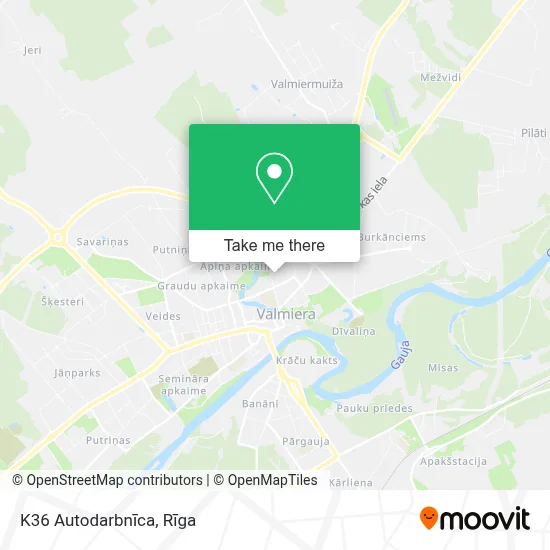 K36 Autodarbnīca map