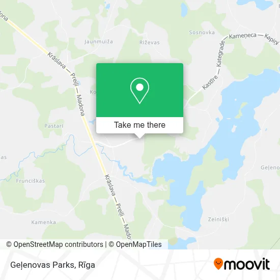 Geļenovas Parks map