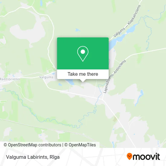 Valguma Labirints map