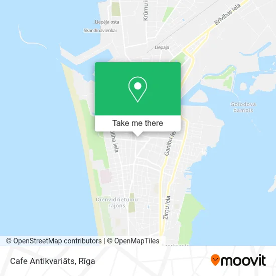 Cafe Antikvariāts map