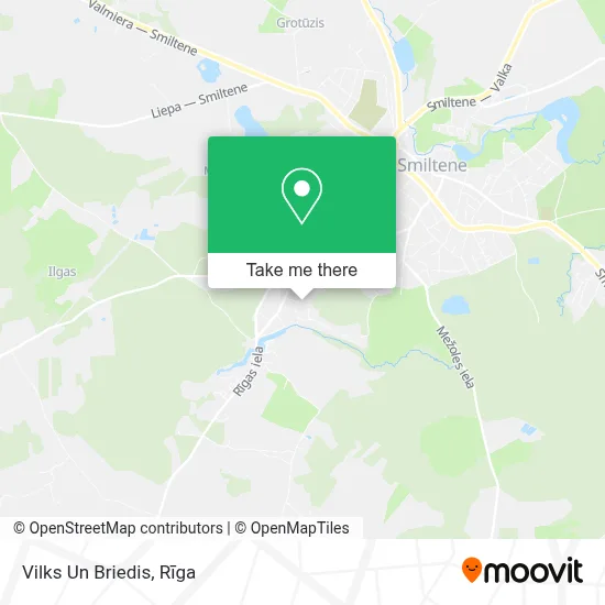 Vilks Un Briedis map