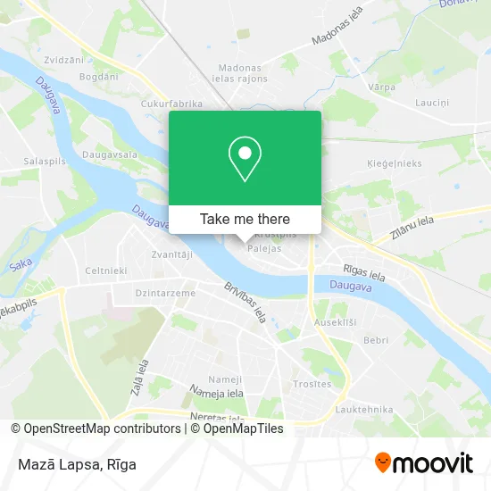 Mazā Lapsa map