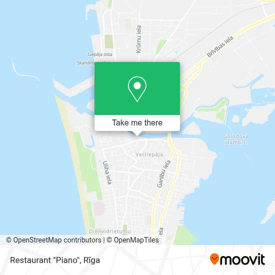 Restaurant  "Piano" map