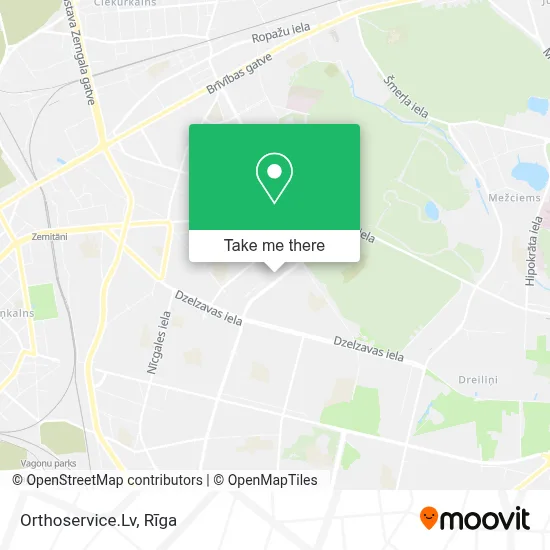 Orthoservice.Lv map