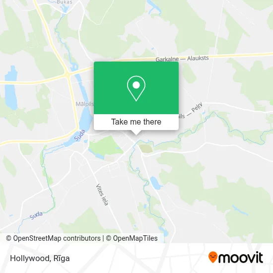 Hollywood map