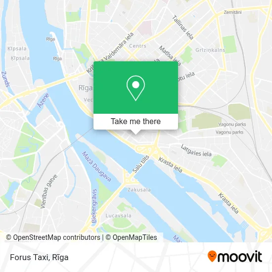Forus Taxi map