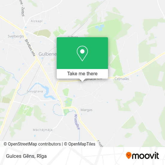 Gulces Gēns map