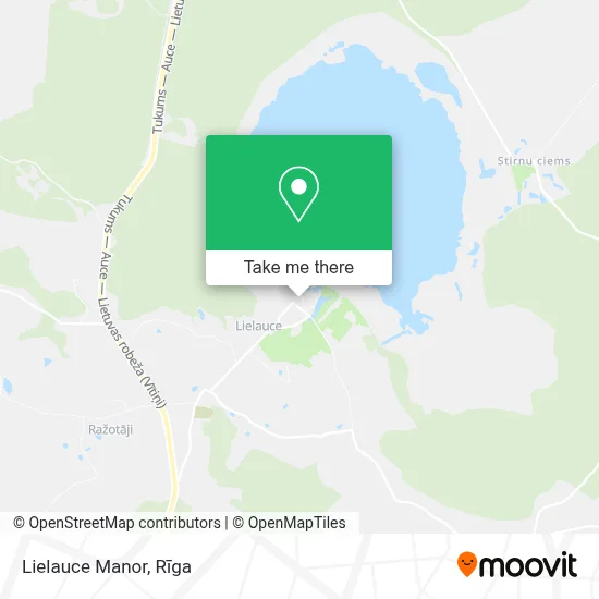 Lielauce Manor map