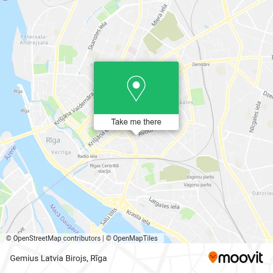 Gemius Latvia Birojs map