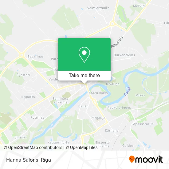 Hanna Salons map