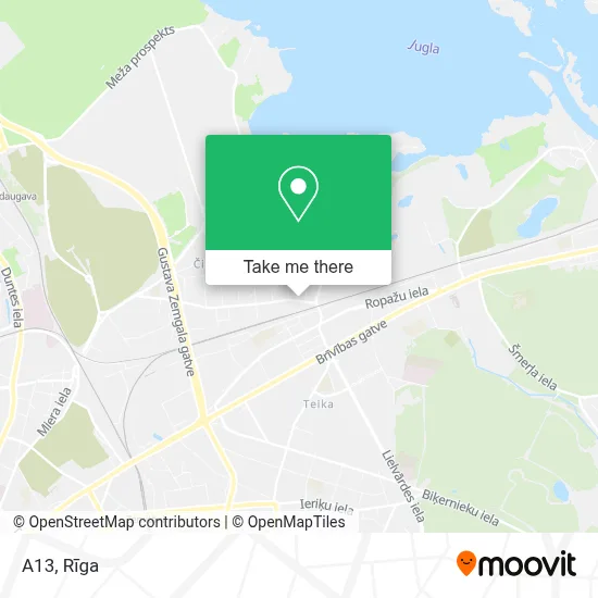A13 map