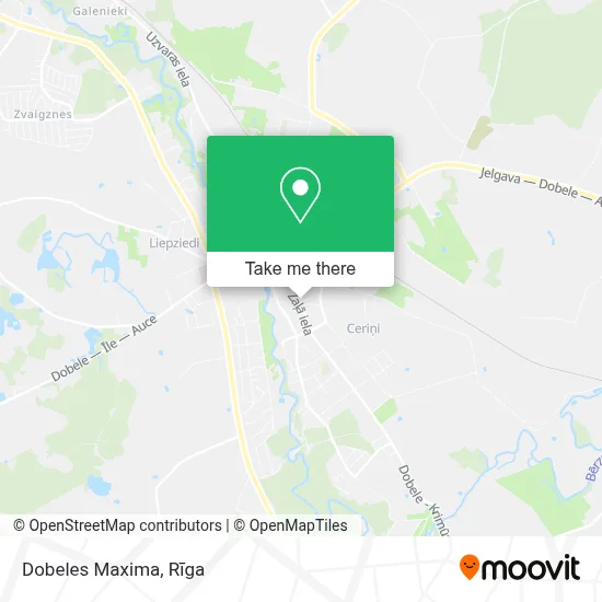 Dobeles Maxima map