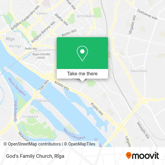 God's Family Church map