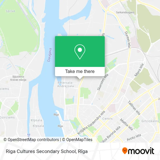 Riga Cultures Secondary School map