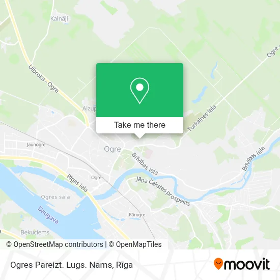 Ogres Pareizt. Lugs. Nams map