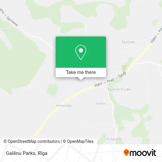 Galēnu Parks map