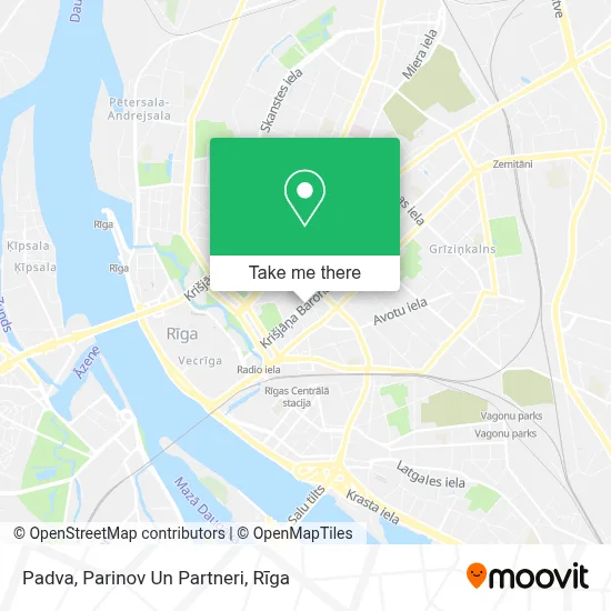 Padva, Parinov Un Partneri map
